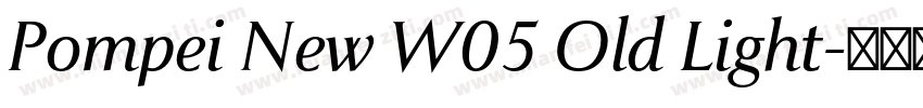 Pompei New W05 Old Light字体转换